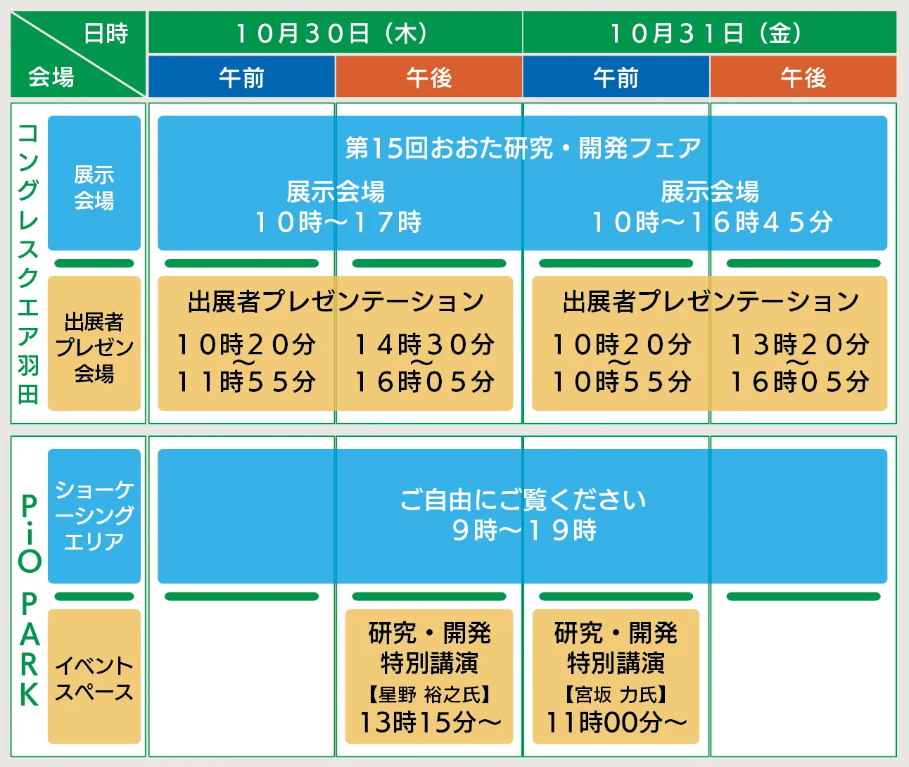 スケジュール